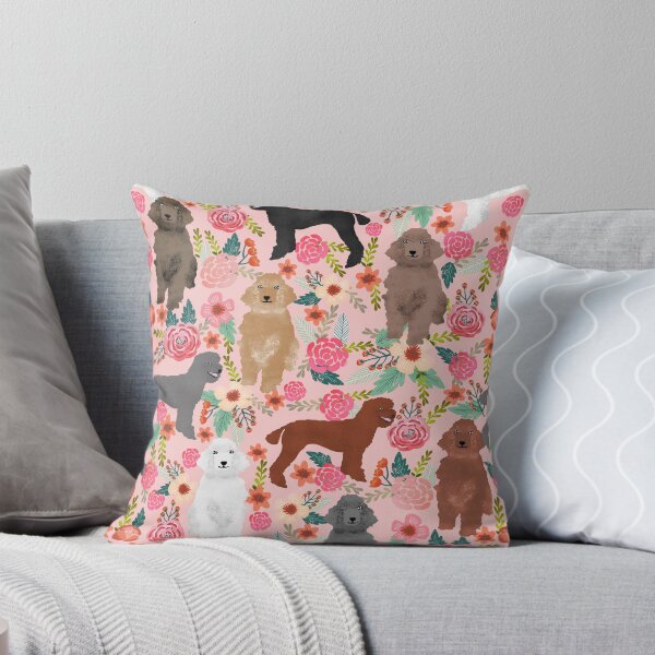 Artikelvorschau, poodle dog floral - vintage florals, floral pet, cute dog, poodle, white poodle, apricot poodle, black poodle, poodle dogs, poodles entworfen und verkauft von PetFriendly.