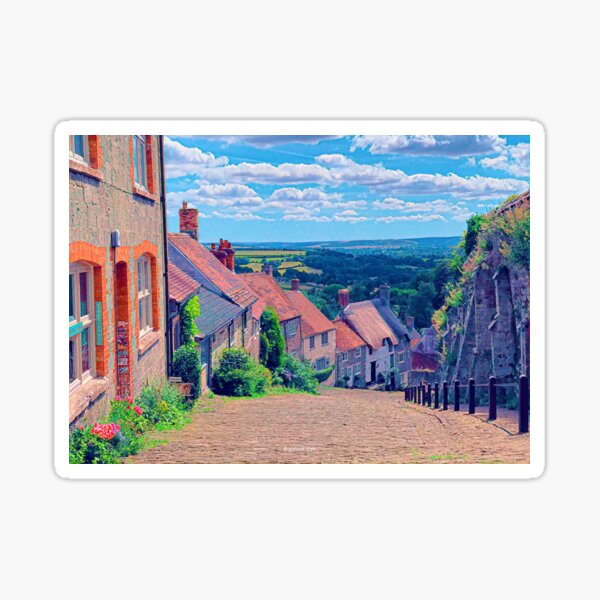 Shaftesbury, England - Fine Art Collection Sticker