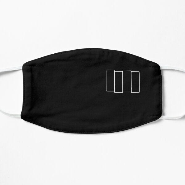 Black tee Nation Flag Flat Mask