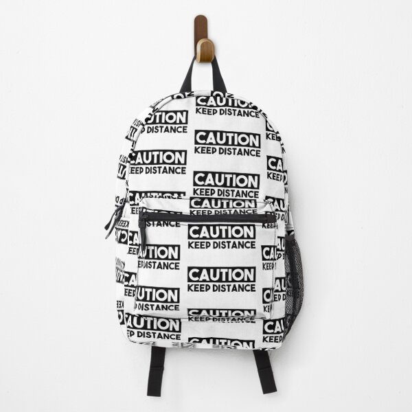 Item preview, CAUTION Keep Distance (White) designed and sold by jlpeters94.
