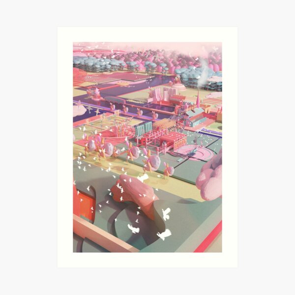 OF ROBBERS, KITES AND PAPER GARDENS Art Print