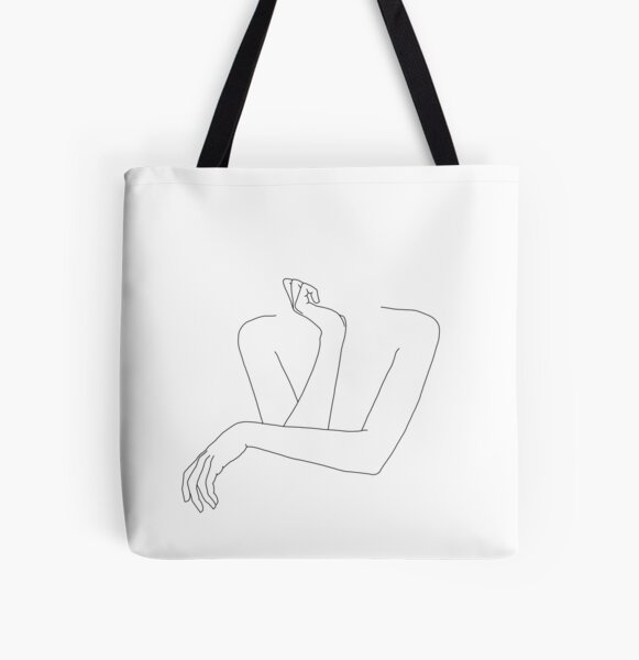 Item preview, Folded arms line drawing - Anna designed and sold by TheColourStudy.