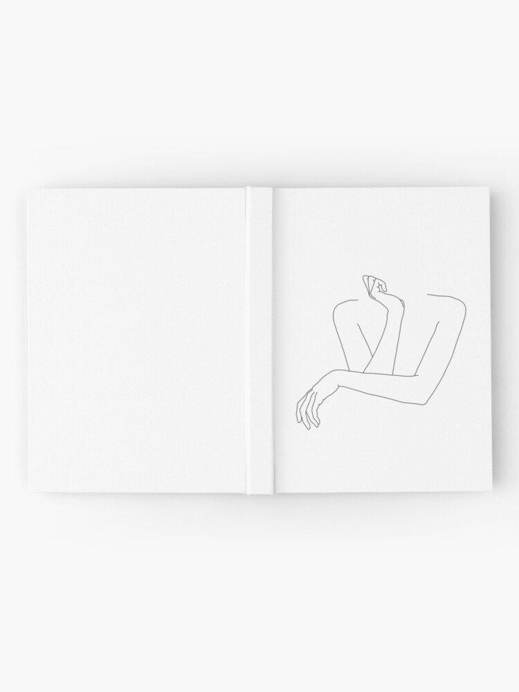 Alternate view of Folded arms line drawing - Anna Hardcover Journal