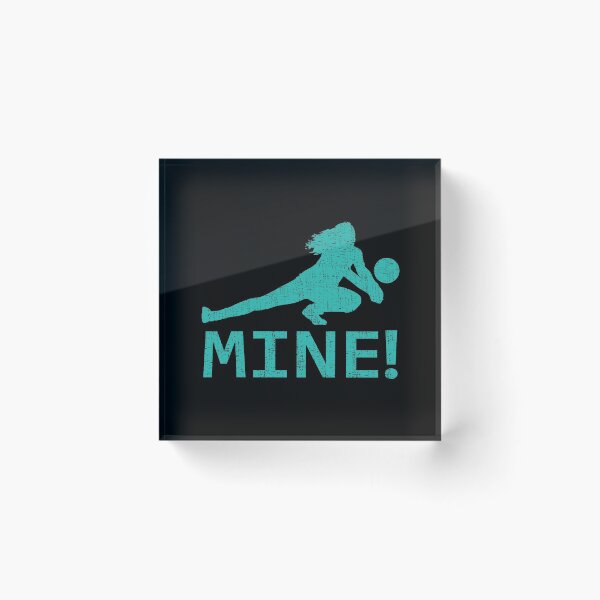 Item preview, Fun Distressed Style Mine! Volleyball Player  designed and sold by webdango.