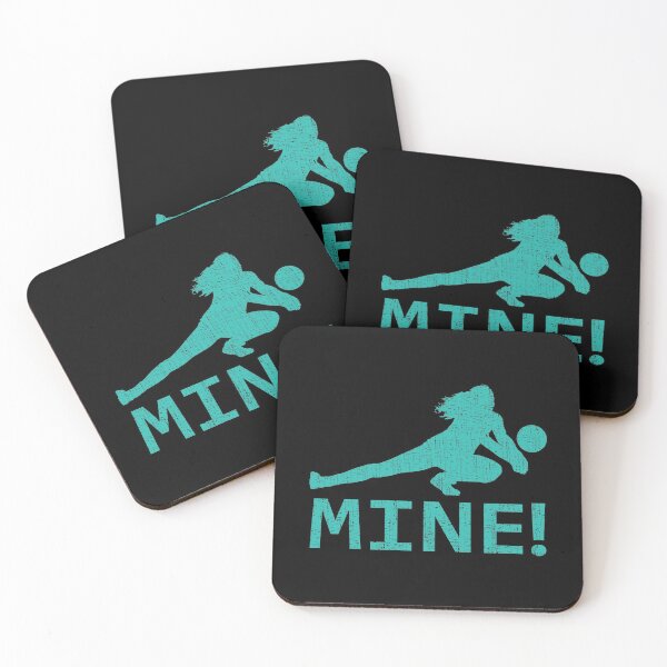 Item preview, Fun Distressed Style Mine! Volleyball Player  designed and sold by webdango.
