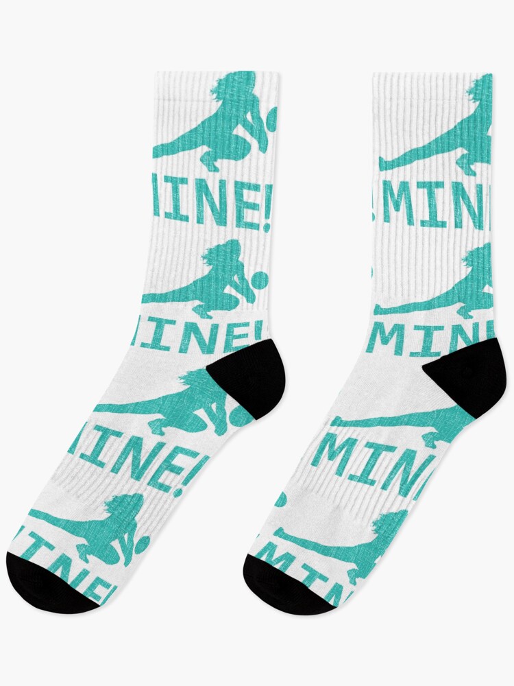 Thumbnail 1 of 5, Socks, Fun Distressed Style Mine! Volleyball Player designed and sold by webdango.