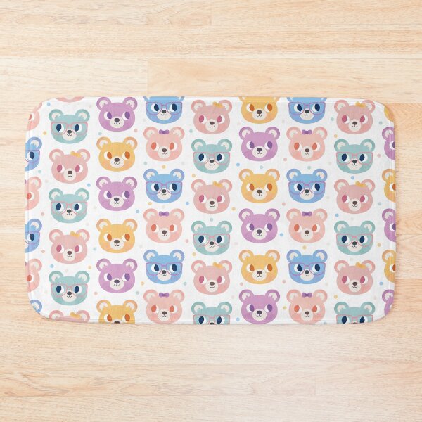 Item preview, Cute Bear Faces Pattern designed and sold by Claire Stamper.
