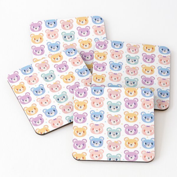Item preview, Cute Bear Faces Pattern designed and sold by Claire Stamper.