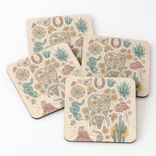 Item preview, The Desert Sunflowers | Dinosaur Southwest Adventure Art | Natural History Explorer designed and sold by OMEGAFAUNA.