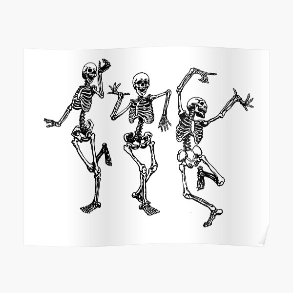 Dancing Skeletons Posters | Redbubble