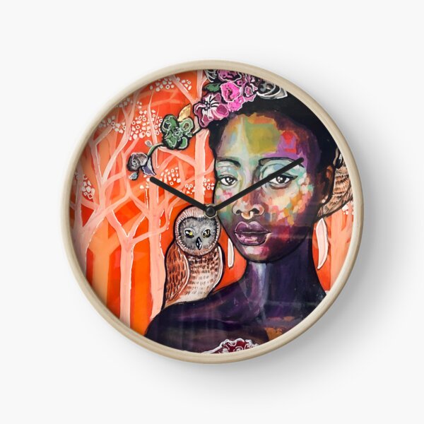 Black Athena; The Goddess Series Clock