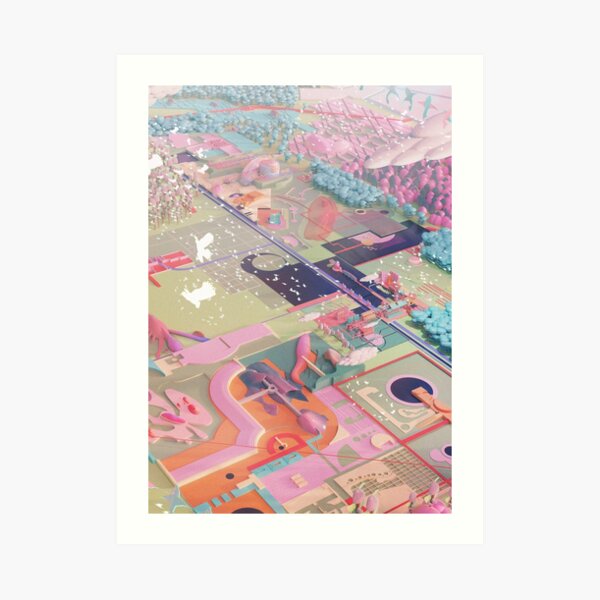 OF ROBBERS, KITES AND PAPER GARDENS VI Art Print