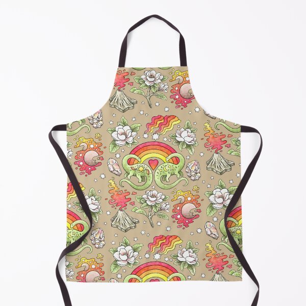 Love You Till Extinction | Dinosaur Watercolor Art Apron