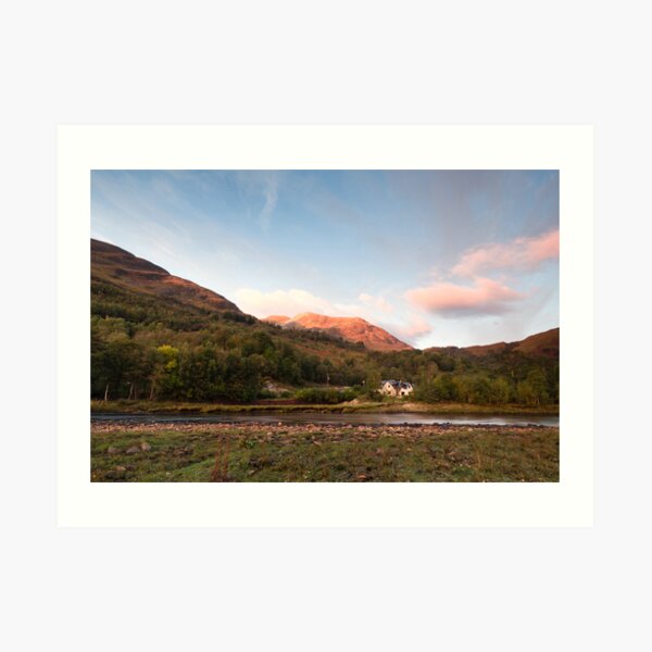 Evening on the River Leven Art Print