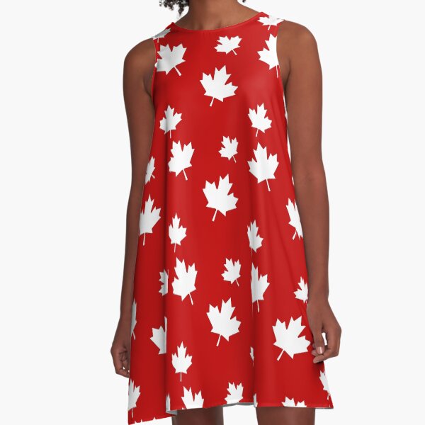 Aperçu de l'œuvre Canada Maple Leaf Flag Pattern Red White créée et vendue par RootSquare.