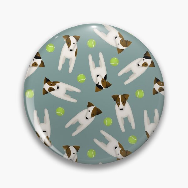Item preview, Parson / Jack Russell Terriers w tennis balls designed and sold by katzdzynes.