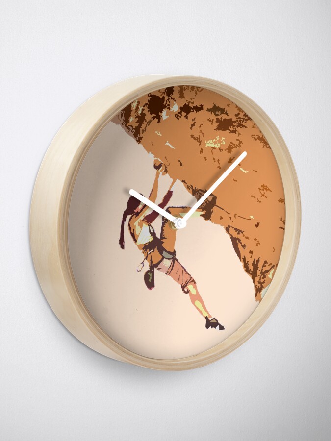 Alternate view of Climb Like a Girl Rock Climbing / Bouldering Clock