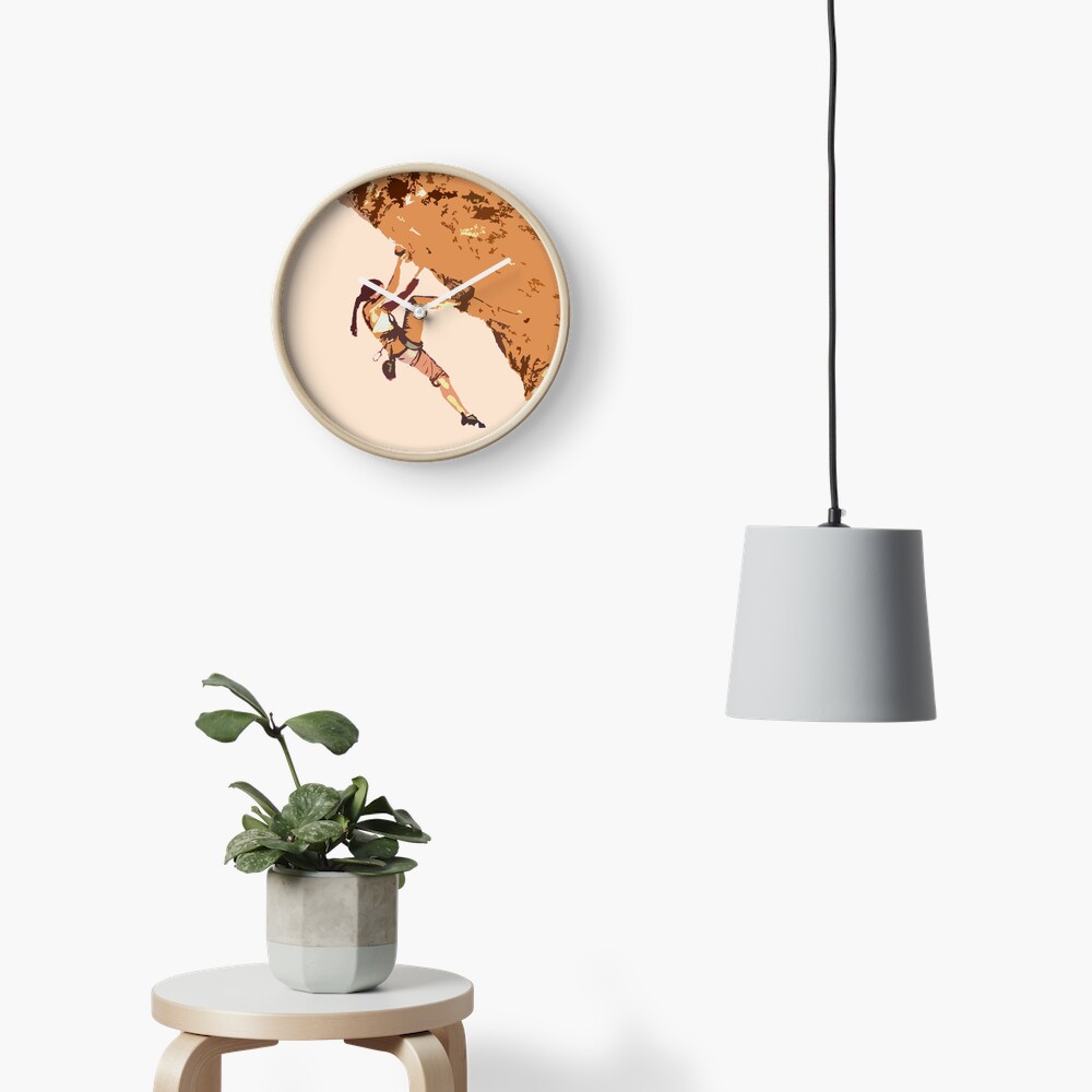 Climb Like a Girl Rock Climbing / Bouldering Clock