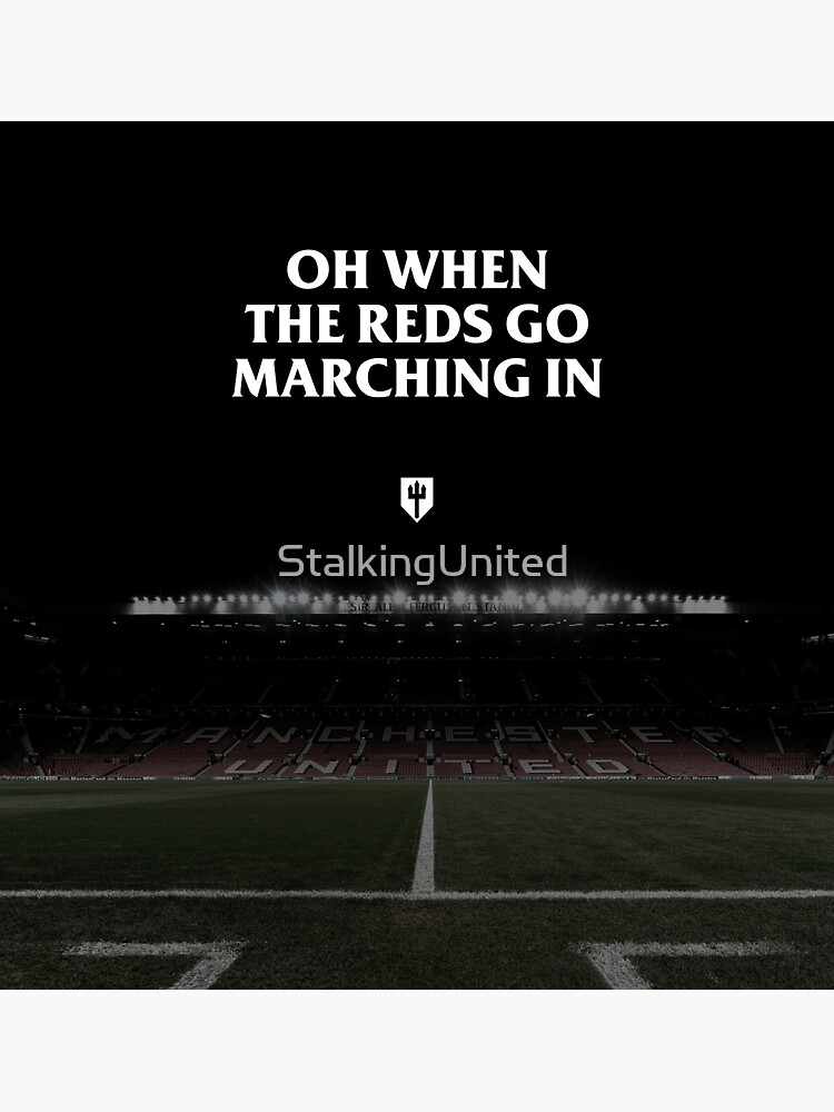 "Manchester United Chant Old Trafford" Sticker for Sale by