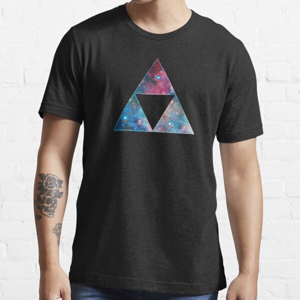 Triforce, Ancient Magical Symbol, Sierpinski Triangle, Galaxy Essential T-Shirt