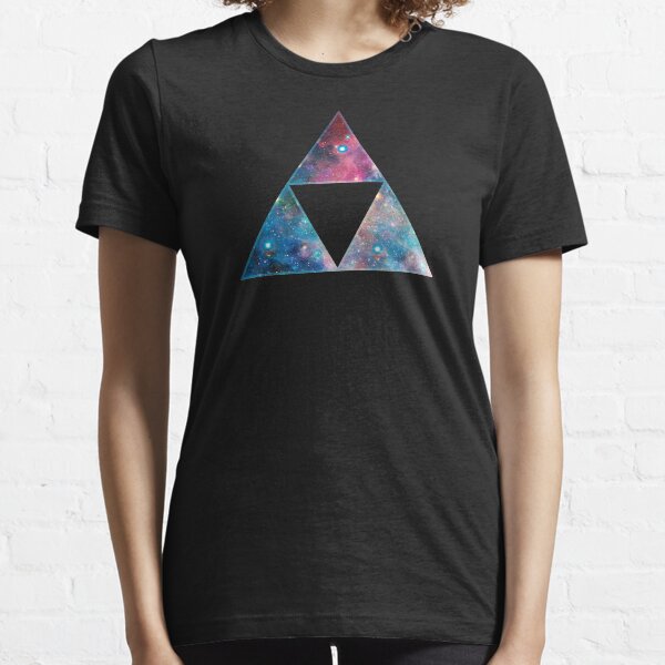 Triforce, Ancient Magical Symbol, Sierpinski Triangle, Galaxy Essential T-Shirt