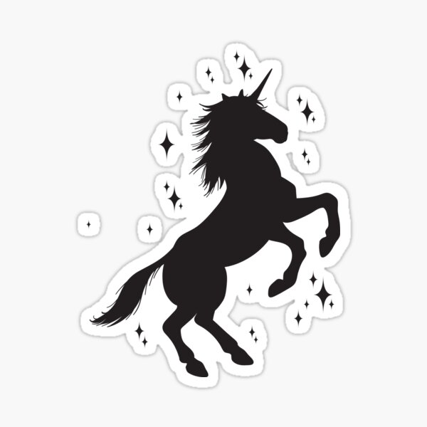 Sticker: Einhorn Silhouette | Redbubble