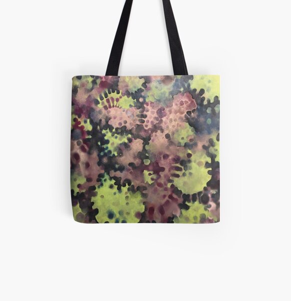 Moss- Fantasy Oil Pastel All Over Print Tote Bag