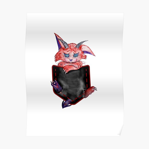 demon cat in your pocket Poster