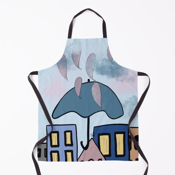 Item preview, Whimsical Rainy Day in the City designed and sold by Helen Knecht.