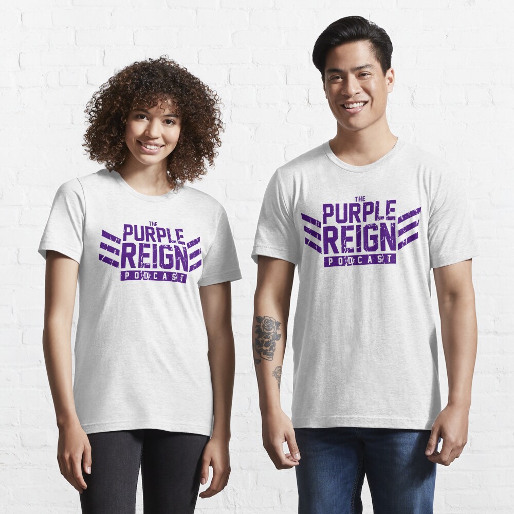 Distressed Dockers (purple print) Essential T-Shirt