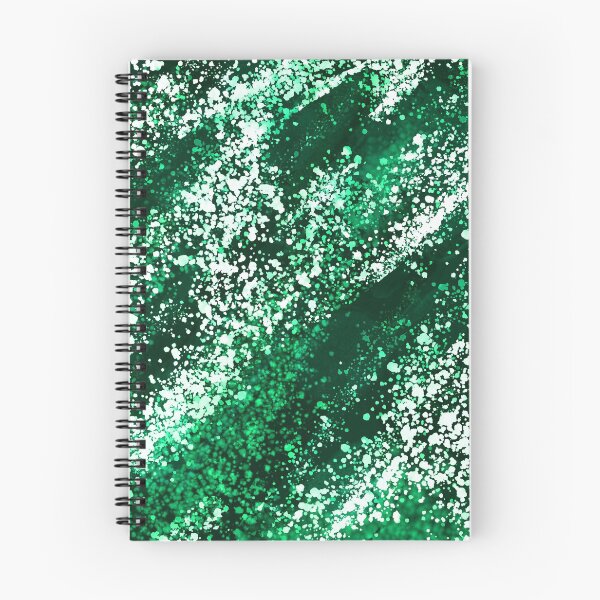 Item preview, Green Black Watercolor Splashes designed and sold by eidrood.