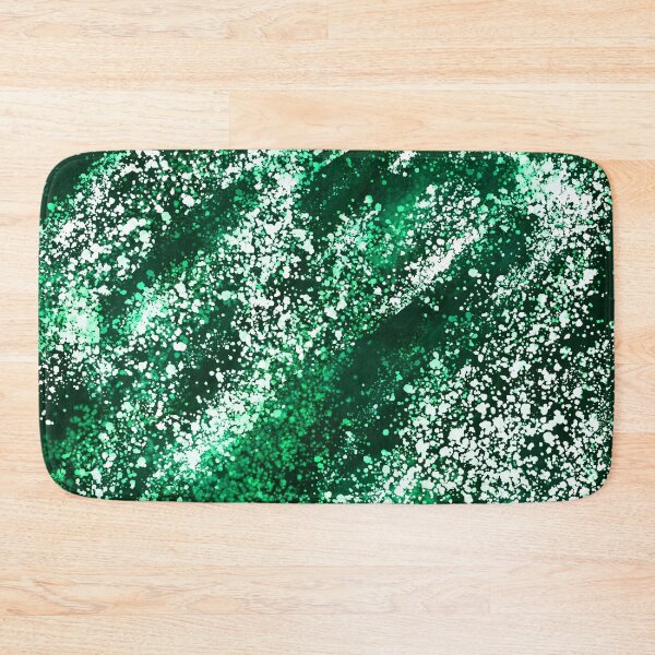 Item preview, Green Black Watercolor Splashes designed and sold by eidrood.