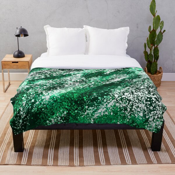 Item preview, Salpicaduras de acuarela verde negro designed and sold by eidrood.