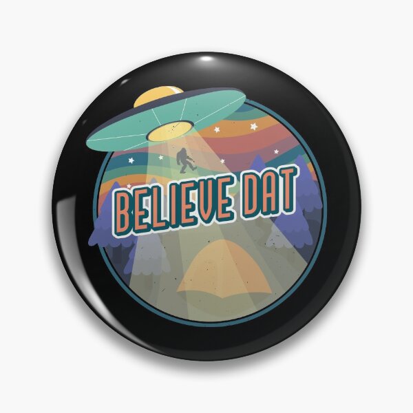 Item preview,  Believe Dat - UFO Spaceship Abducting Bigfoot designed and sold by Express YRSLF.