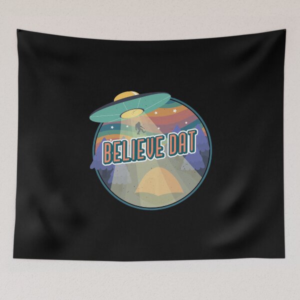 Item preview,  Believe Dat - UFO Spaceship Abducting Bigfoot designed and sold by Express YRSLF.