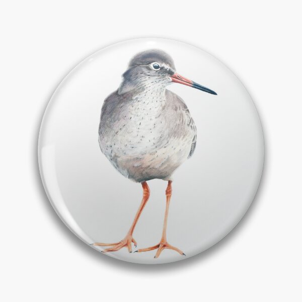 Item preview, Common redshank colored pencil art designed and sold by Petrún Sigurðardóttir.