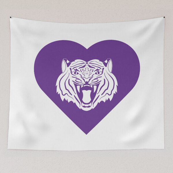 Item preview, Tiger Mascot Cares Purple designed and sold by cmd-art.