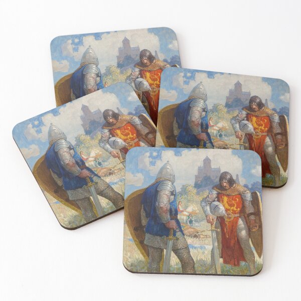 Item preview, Knightly Challenge - Vintage Children's Book Illustration designed and sold by Paul David Wilson.