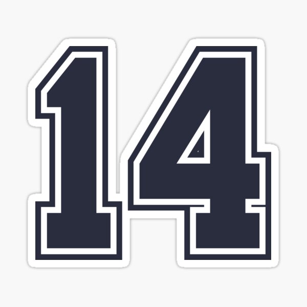 Number 14 Basketball Stickers for Sale