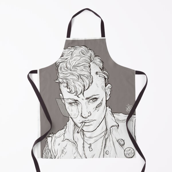 Item preview, Cyberpunk smoking girl designed and sold by kerinewton.