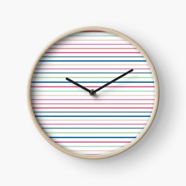 Brite Stripes Clock