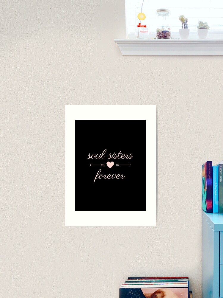 Personalized Soul Sisters Wall Art - Art Print Digital — Glacelis