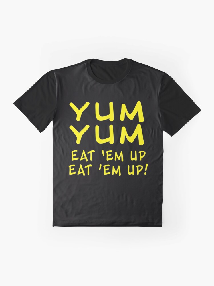 yum yum panda burgers t shirt