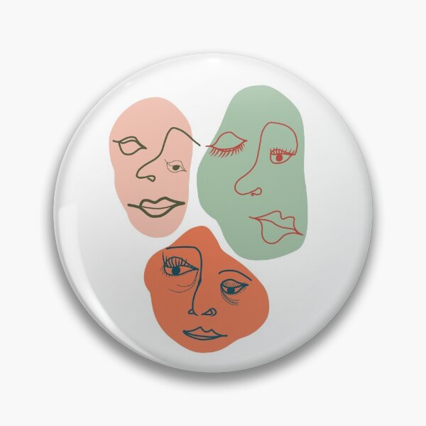 Item preview, Abstract Art Faces with Colored Background designed and sold by Emily Pinto.