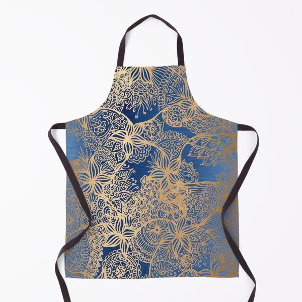 Item preview, Blue and Gold Mandala Patterns designed and sold by Julie Erin Designs.