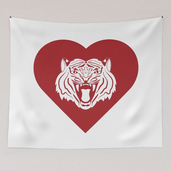 Item preview, Tiger Mascot Cares Red designed and sold by cmd-art.