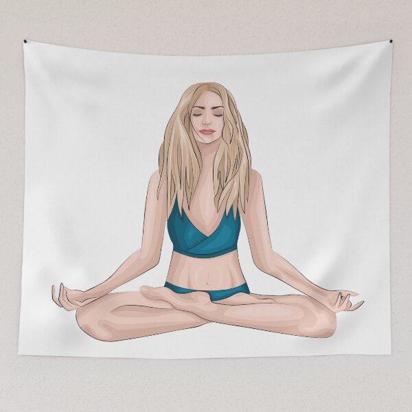 Item preview, yoga girl designed and sold by AvotArt.