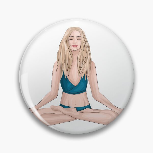 Item preview, yoga girl designed and sold by AvotArt.