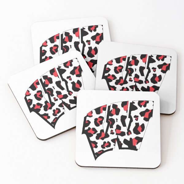 Item preview, Red, White, and Black Cheetah Print UW Logo designed and sold by GabiConidi.