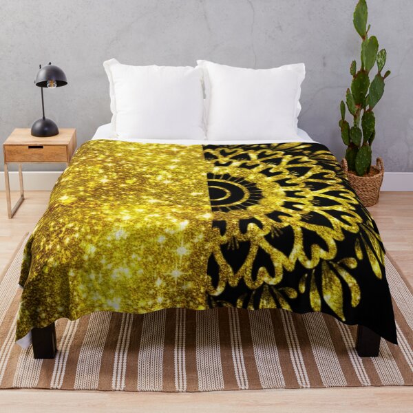 Item preview, Golden Shimmery Mandala (Jet Black) designed and sold by Dipwins-20.